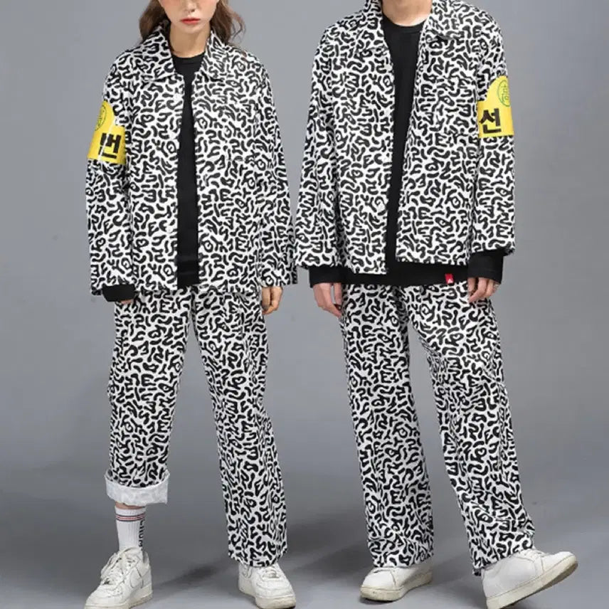 [BUNJANG] School Uniform Tracksuit Set (Top + Bottom) / 교련복 반티 판매