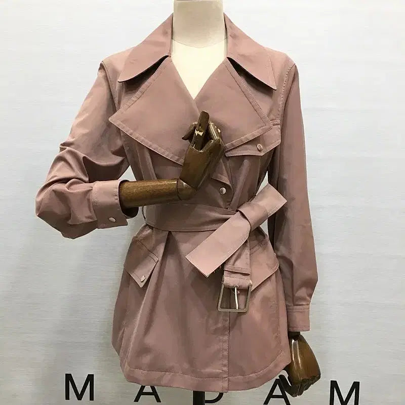 [BUNJANG] MICHAA Belted Trench Jacket (Pink) / 미샤 벨티드 트렌치 자켓(85)