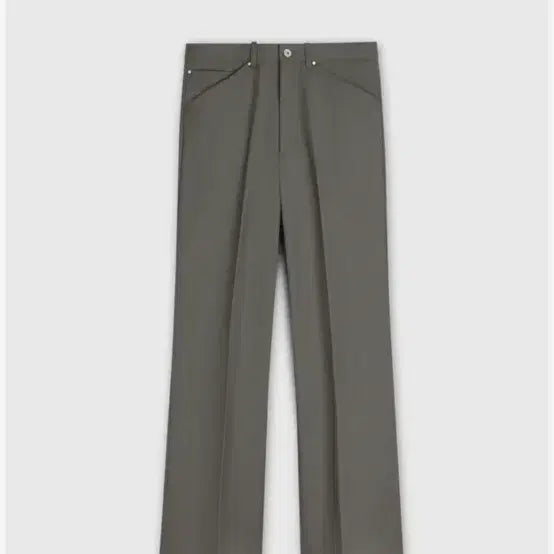 [BUNJANG] Tylee 70s Wool Wide Pants Grey / 타일레 70s 울 슬랙스 그레이 와이드 팬츠