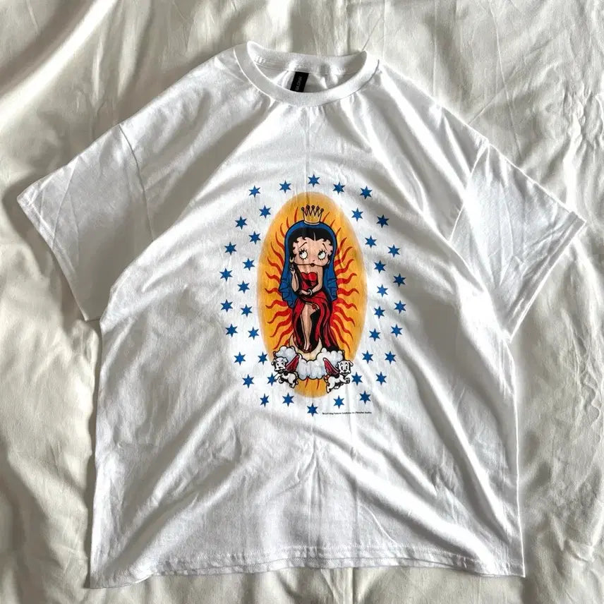 [BUNJANG] Vintage Betty Boop Our Lady of Boopalupe T-Shirt / [XL] 빈티지 베티붑 Our Lady of Boopalupe 티셔츠