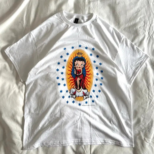 [BUNJANG] Vintage Betty Boop Our Lady of Boopalupe T-Shirt / [XL] 빈티지 베티붑 Our Lady of Boopalupe 티셔츠