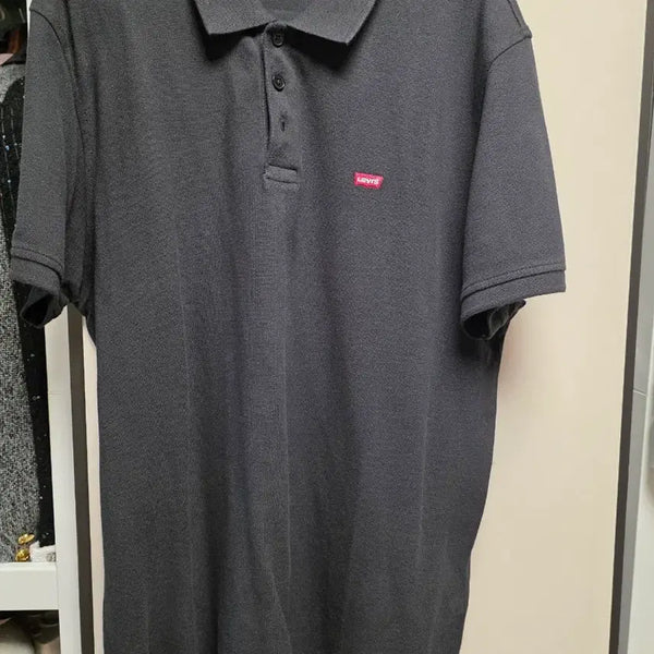 [BUNJANG] Levi's Black Polo Shirt Standard Fit Size 100 / 리바이스 블랙 카라티 스탠다드핏 100