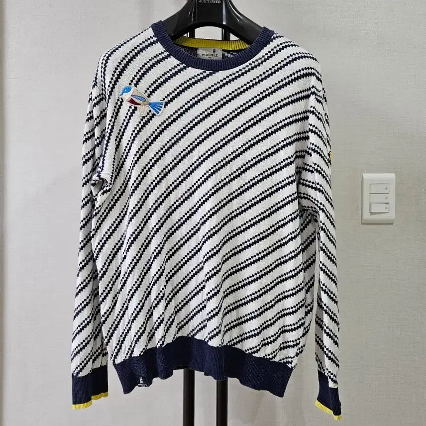 [BUNJANG] WAIDE ANGEL Men's 'Bangt & Rota Collaboration Limited Edition' Knit Sweater XL / 와이드앵글 남성 '뱅트 앤 로타 콜라보 한정판' 니트 스웨터 105/XL