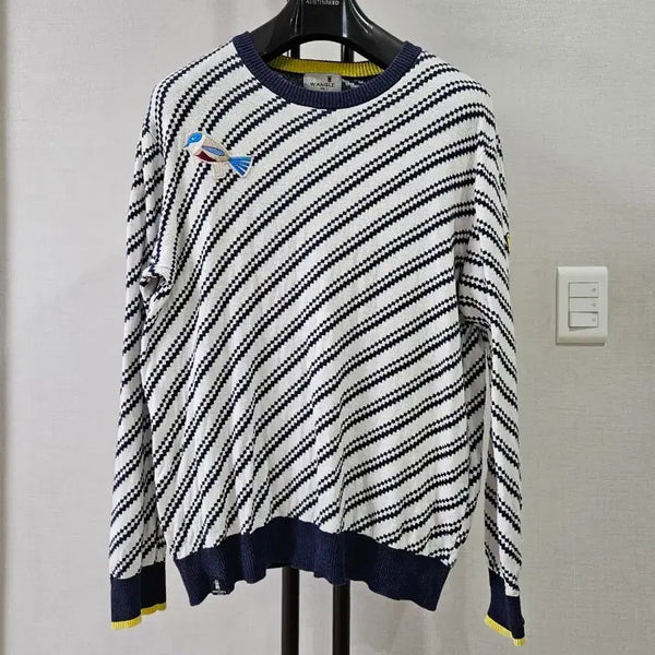 [BUNJANG] WAIDE ANGEL Men's 'Bangt & Rota Collaboration Limited Edition' Knit Sweater XL / 와이드앵글 남성 '뱅트 앤 로타 콜라보 한정판' 니트 스웨터 105/XL