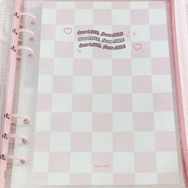 [BUNJANG] Fromable Glitter Binder Pink / 프롬아블 글리터 바인더 핑크