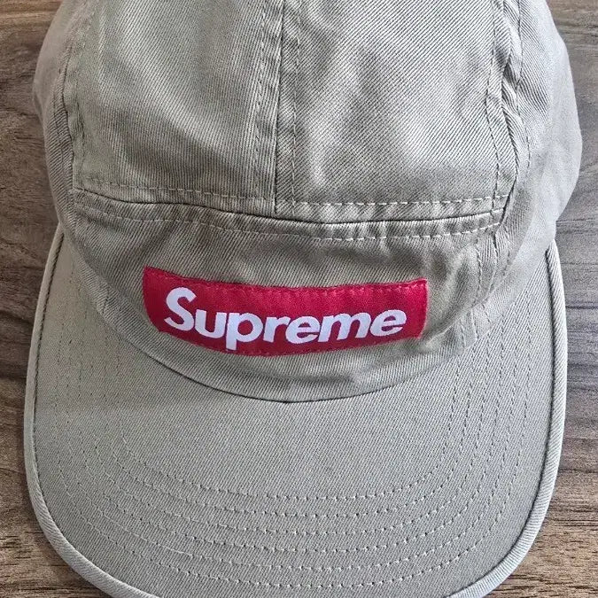 [BUNJANG] Supreme Washed Chino Twill Camp Cap Tan / [새상품]슈프림 워시드 치노 트윌 캠프캡 탄 - 25FW