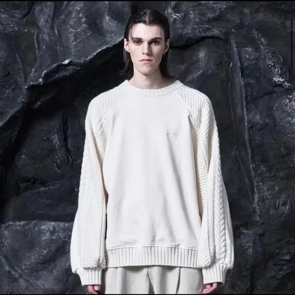 [BUNJANG] Songzio Homme Cable Sweatshirt Size 48 / 송지오옴므 케이블 맨투맨 48