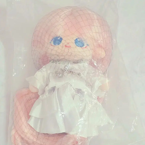 [BUNJANG] 20cm Cotton Doll with Wig / 무속성 20cm 여솜깅