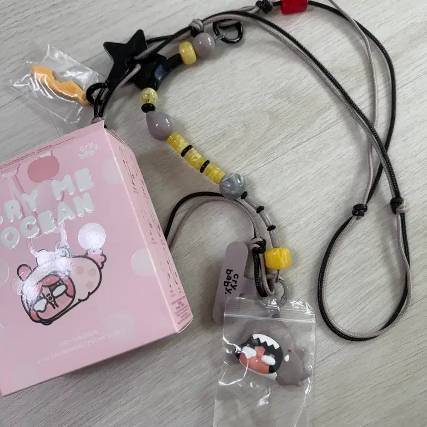 [BUNJANG] Pop Mart Crybaby Tears of the Sea Series Strap Charms (Octopus, Shark) / 팝마트 크라이베이비 눈물바다시리즈 스트랩(문어,상어)