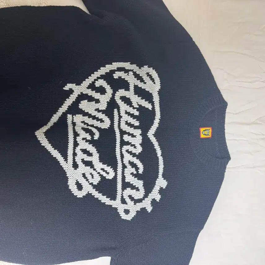[BUNJANG] Human Made Heart Knit Sweater Black XL / 휴먼메이드 하트 니트 스웨터 블랙 xl