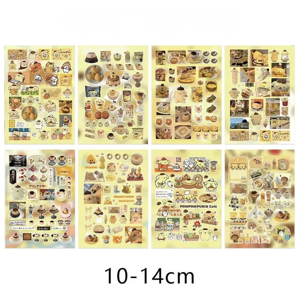 [BUNJANG] Pom Pom Purin Sticker Set (8 Sheets) / 폼폼푸린 스티커 8장 세트