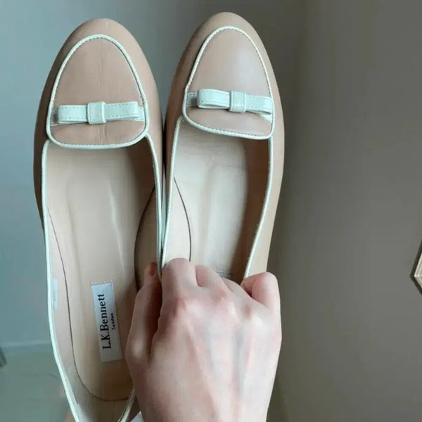 [BUNJANG] L.K. Bennett Leather Flat Loafers / L.K. Bennett 영국 왕실가 소가죽 플랫 로퍼 240