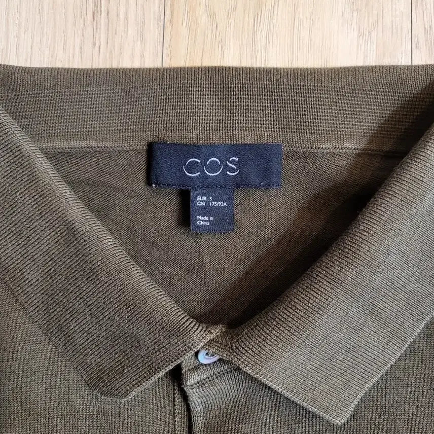 [BUNJANG] COS Knit Short Sleeve Cotton Silk Blend Khaki / (S) COS 니트반팔  카키