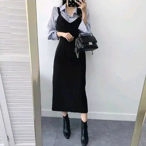 [BUNJANG] Bustier Long Dress / 뷔스티에 롱 원피스