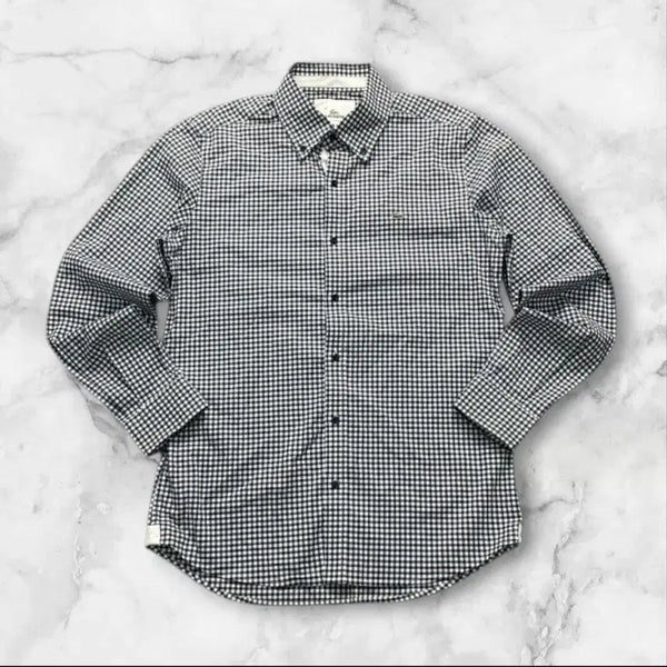 [BUNJANG] Lacoste Long Sleeve Checkered Shirt Size 95 / 라코스테 긴팔 체크셔츠 95