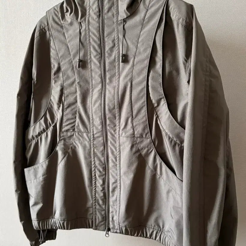 [BUNJANG] Ellude 3-Layer Two-Way Windbreaker Jumper Mocha Brown / 엘무드 3-LAYER 투웨이 윈드브레이커 점퍼 모카브라운