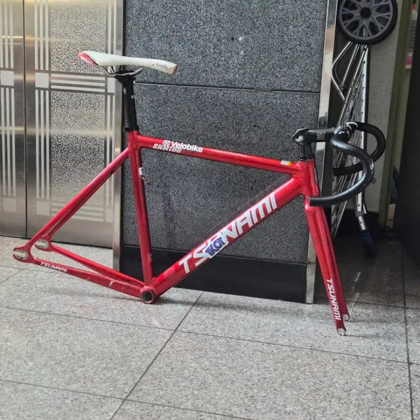 [BUNJANG] Tsunami SMN100 Ready Wine Crankset Excluded Half Bike - Size S / 쓰나미 smn100 레디와인 크랭크셋 제외 반차