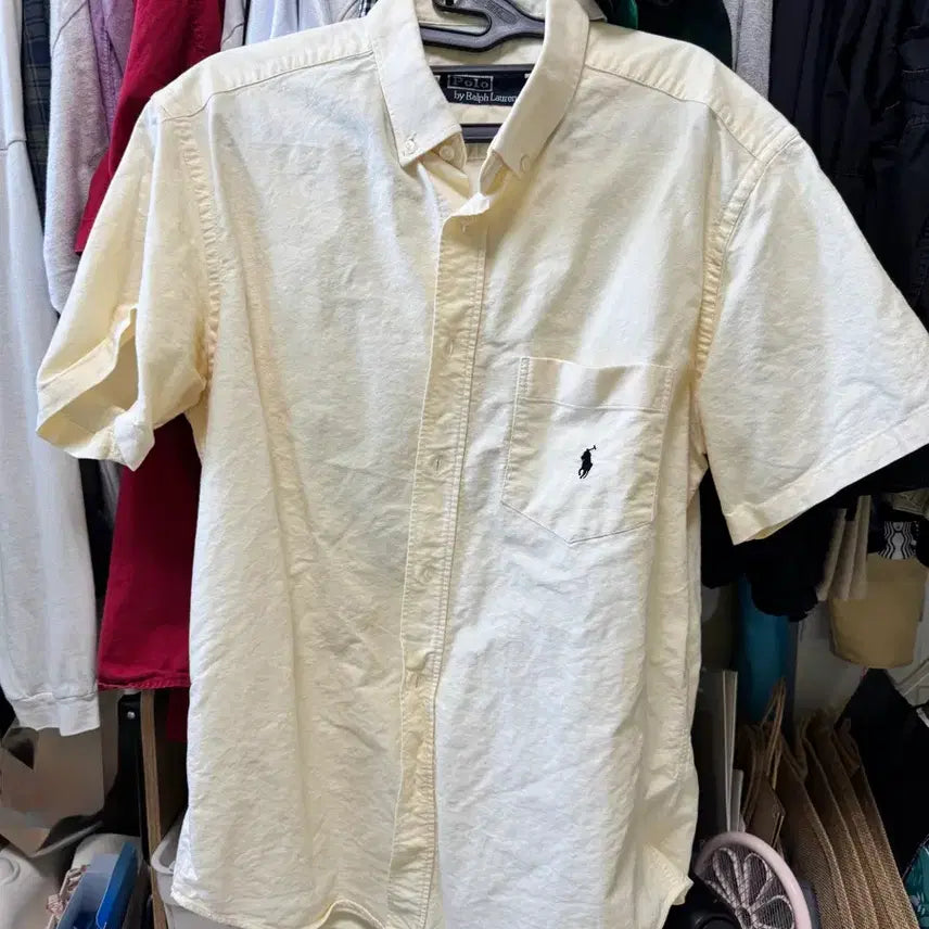 [BUNJANG] Polo Ralph Lauren Ivory Short Sleeve Shirt XL / 폴로 반팔 셔츠 XL 사이즈