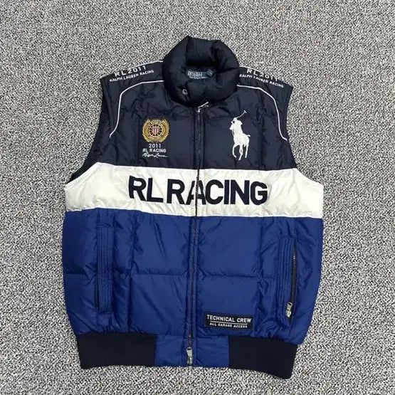 [BUNJANG] Polo Ralph Lauren RL Racing Padded Vest / 폴로 랄프로렌 RL 레이싱 패딩 조끼