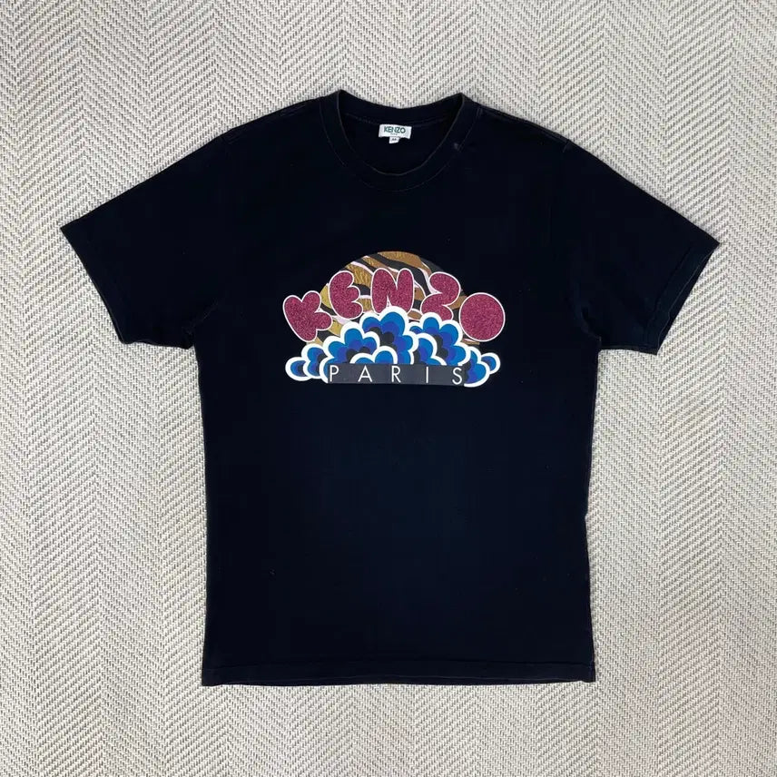 [BUNJANG] KENZO Black Logo Short Sleeve T-Shirt / KENZO 겐조 블랙 로고 반팔 티셔츠