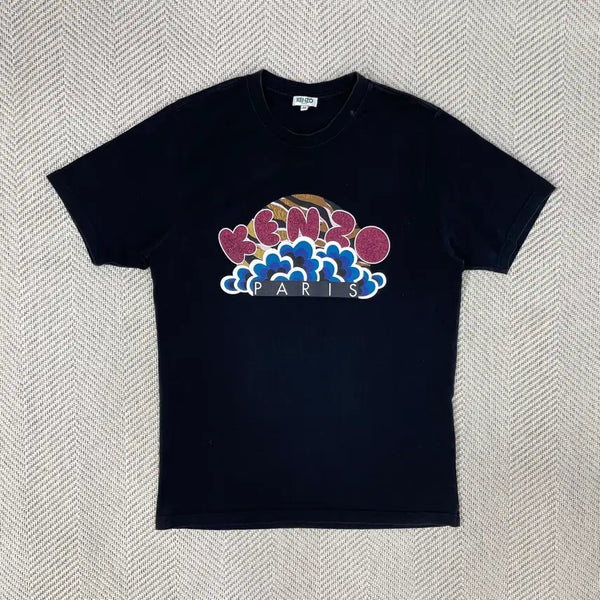 [BUNJANG] KENZO Black Logo Short Sleeve T-Shirt / KENZO 겐조 블랙 로고 반팔 티셔츠