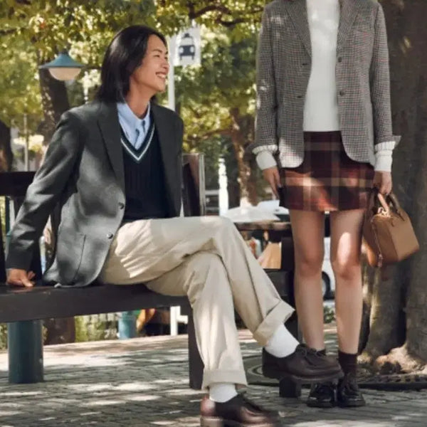 [BUNJANG] Uniqlo Houndstooth Blazer / 유니클로 하운투스 블레이저 L