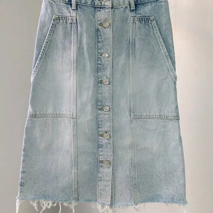 [BUNJANG] AllSaints Bonnie Denim Midi Skirt / 올세인츠 보니 데님 미디 스커트 (UK 4 / US 0)
