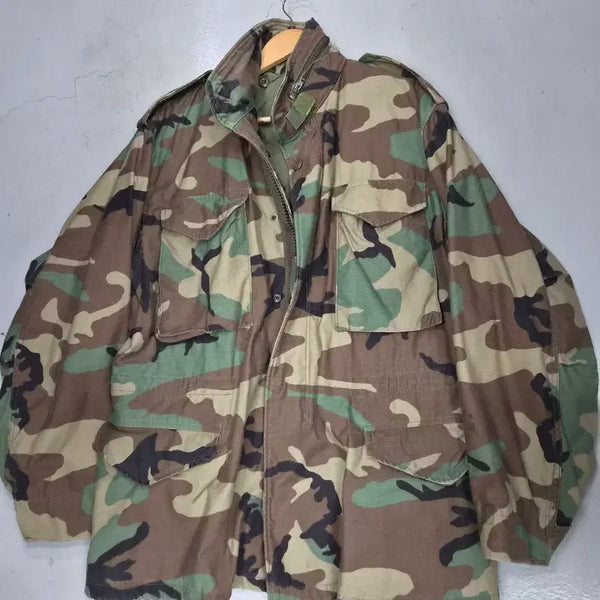 [BUNJANG] US Woodland Camo Field Jacket & Pants Set M-R / 미군 우드랜드 카모 야상 M-R 바지세트