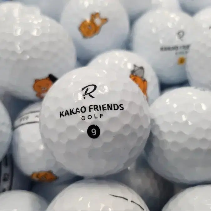 [BUNJANG] Kakao Friends 3-Piece Premium Grade Golf Balls (Used), 40 Balls / 카카오프랜즈 3피스 특등급 골프공(로스트볼) 40개