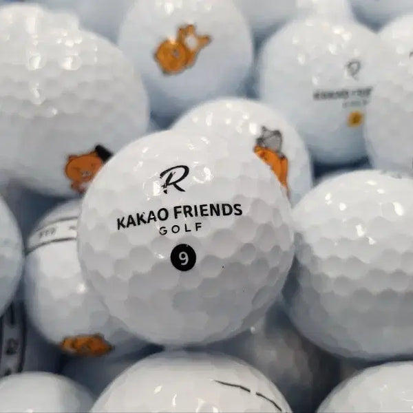 [BUNJANG] Kakao Friends 3-Piece Premium Grade Golf Balls (Used), 40 Balls / 카카오프랜즈 3피스 특등급 골프공(로스트볼) 40개