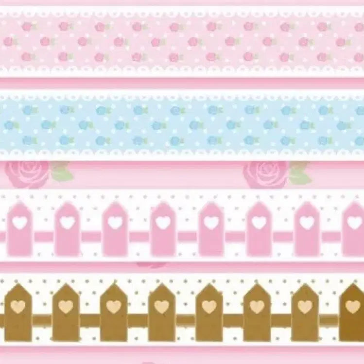 [BUNJANG] JeKi Rose / Fence Washi Tape Set (2 Types) / [2종set]제키 로즈/울타리 마테