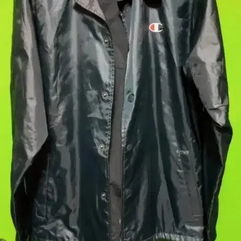 [BUNJANG] Champion Black Coach Jacket / 챔피온 블랙 코치 자켓