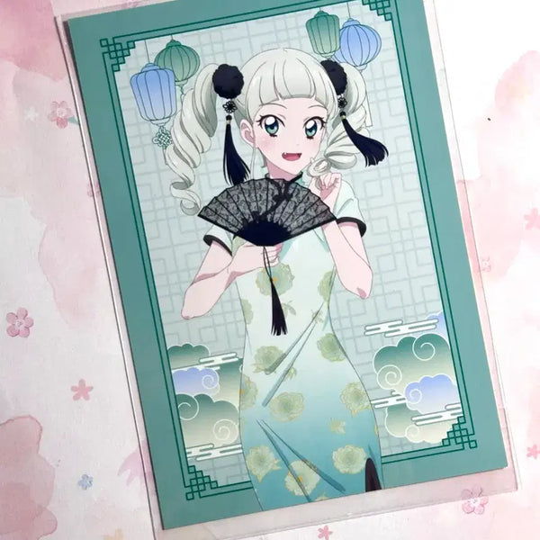[BUNJANG] Aikatsu Yurika Kirishima Cheongsam Postcard (Sealed) / [미개봉] 아이카츠 유리카 유리 대의상전 치파오 엽서 아이엠스타
