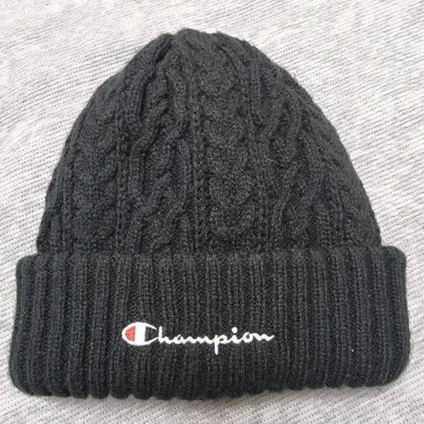 [BUNJANG] Champion Cable Knit Beanie Hat / 챔피온 꽈베기 니트 비니 모자