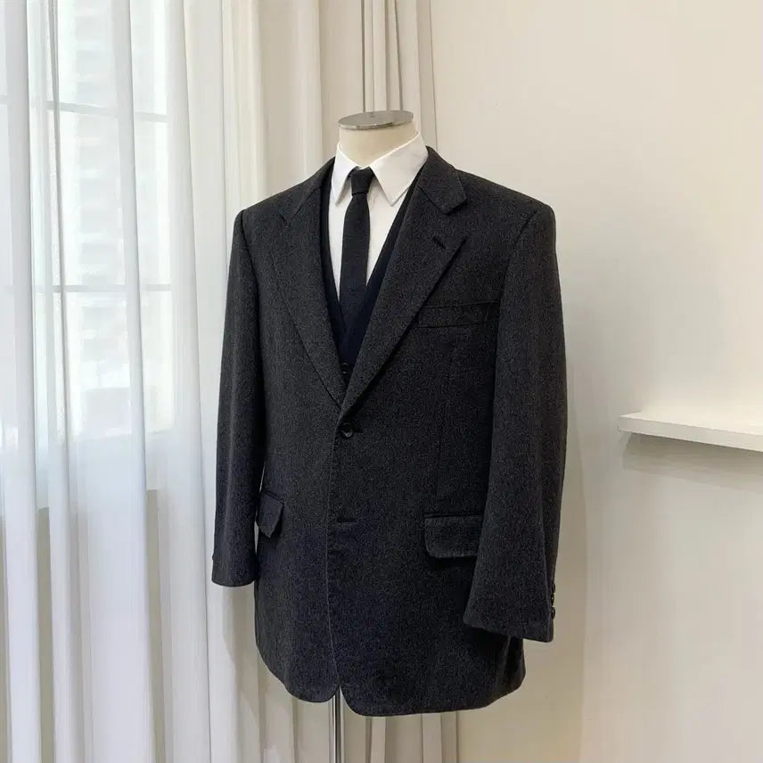 [BUNJANG] Blue Hills 100% Cashmere Single Jacket / 블루 힐스 캐시미어 100% 싱글 자켓