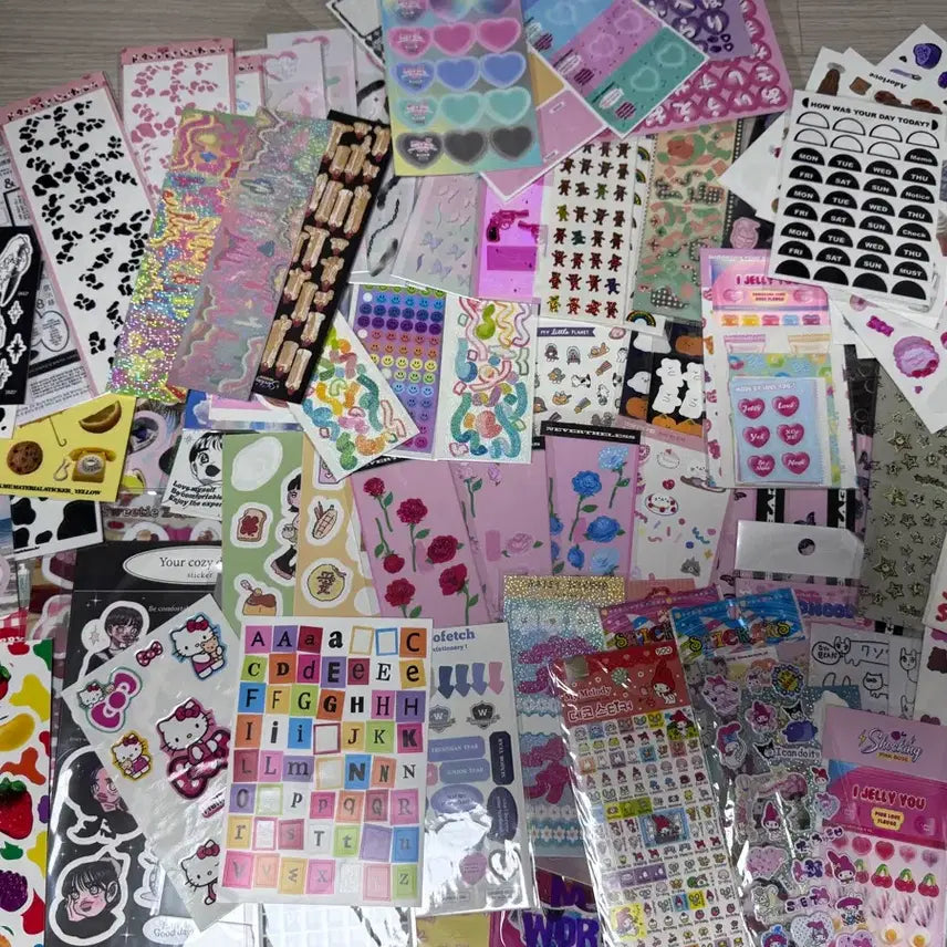[BUNJANG] DIY & K-Pop Decor Sticker Bundle Set / 다꾸 폴꾸 스티커 일괄 양도
