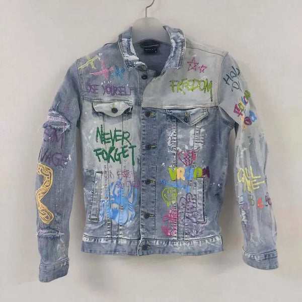 [BUNJANG] SMOKE RISE Men's Vintage Stretch Denim Jacket / SMOKE RISE 빈티지 남성 스판 청자켓/95/구제24시/일일