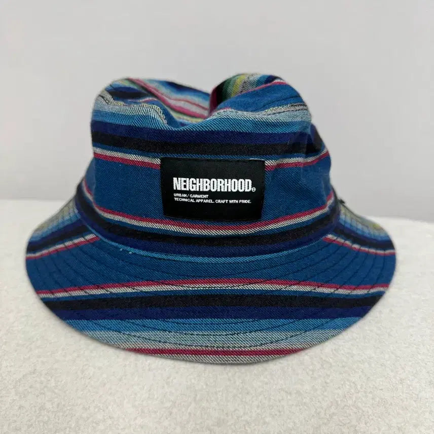 [BUNJANG] Neighborhood Stripe Bucket Hat / 네이버후드 스트라이프 버킷햇 모자