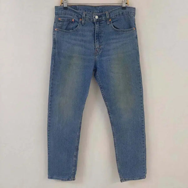 [BUNJANG] Levi's 502 Men's Stretch Washed Denim Jeans (Size 34) / 리바이스 502 남성 스판워싱진 블랭크탭/34/구제24시/이이