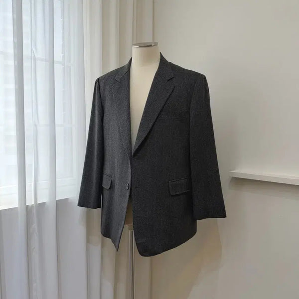 [BUNJANG] Nina Ricci Homme Couture 100% Cashmere Herringbone Jacket / 니나리치 옴므 쿠튀르 캐시미어 100% 헤링본 자켓