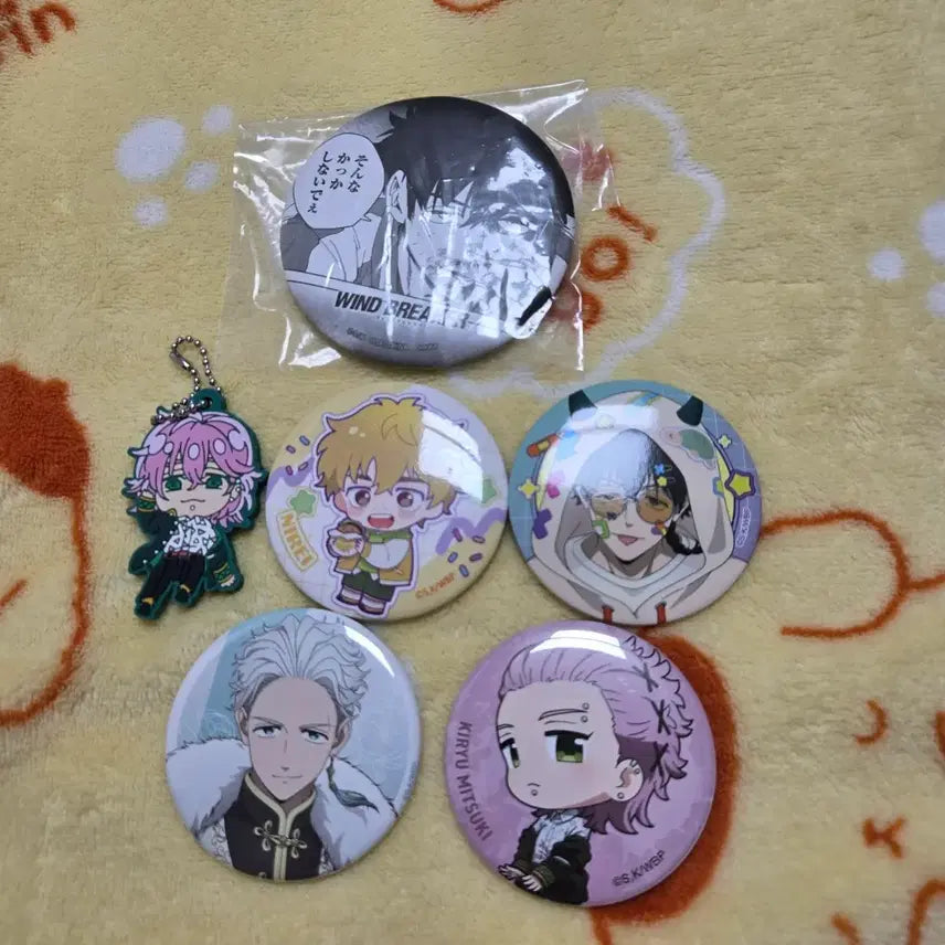 [BUNJANG] Wind Breaker Gacha Badge & Keyring Set / 윈드브레이커 뱃지 & 키링 세트 윈브레 가챠