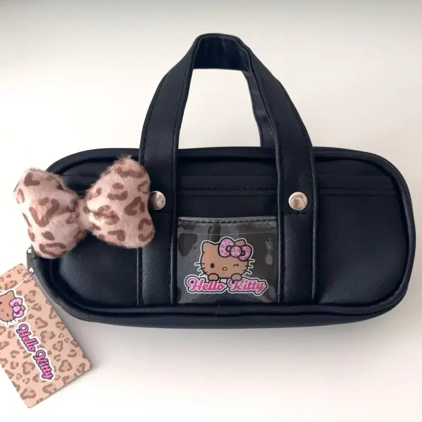 [BUNJANG] Sanrio Hello Kitty Retro School Bag Pen Pouch / 태닝키티 레트로 스쿨가방 펜 파우치 스쿨백 갸루 필통