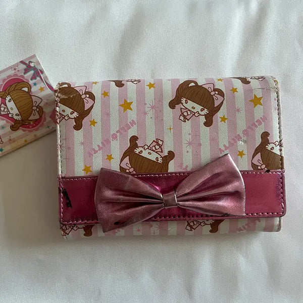 [BUNJANG] Vintage Hello Kitty Nozomi Tsuji Bi-fold Wallet / 고전키티 츠지 노조미 지갑 반지갑 갸루