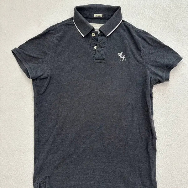 [BUNJANG] Abercrombie & Fitch Dark Grey Short Sleeve T-Shirt / 아베크롬비 다크그래이 반팔 티셔츠