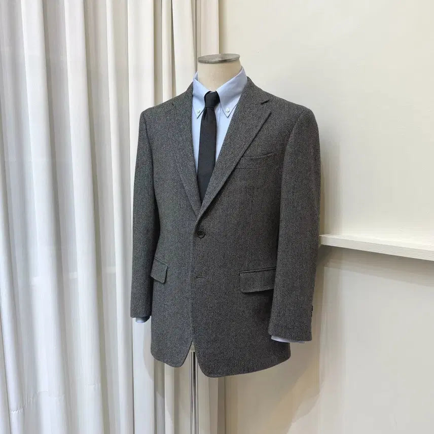 [BUNJANG] Guy Laroche Homme Casentino Herringbone Tweed Jacket / 기 라로쉬 옴므 헤링본 트위드 자켓