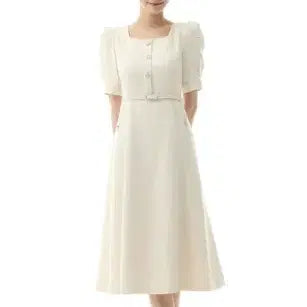 [BUNJANG] It Michaa Square Neck Glitter Tweed Dress Size 44 / 잇미샤 it michaa 스퀘어넥  글리터 트위드 원피스 44 정품