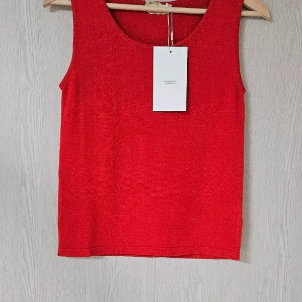 [BUNJANG] Cotton Tencel Red Camisole / S 코튼,텐셀 레드 나시
