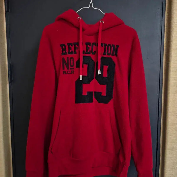 [BUNJANG] Oversized Red Hoodie / 오버핏 레드 후드티