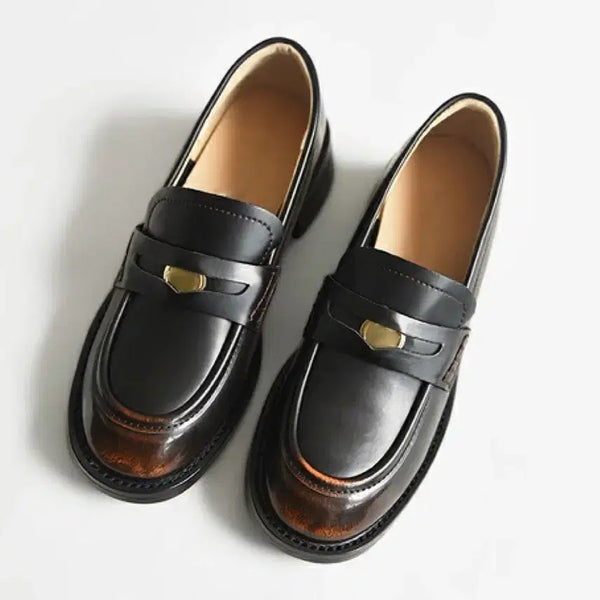 [BUNJANG] Classic Platform Loafers Black Size 245 / (새상품)클래식 통굽 로퍼 블랙 245