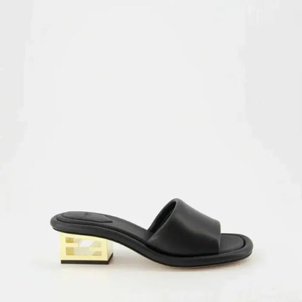 [BUNJANG] Fendi Nappa Leather Slide Mules 36 / 펜디 나파 가죽 슬라이드 뮬 36사이즈